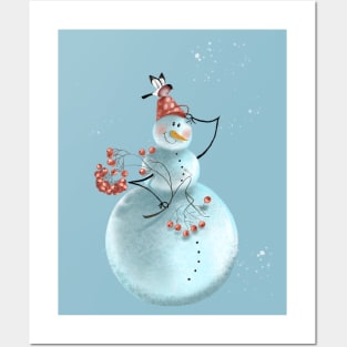 Snowman Posters and Art